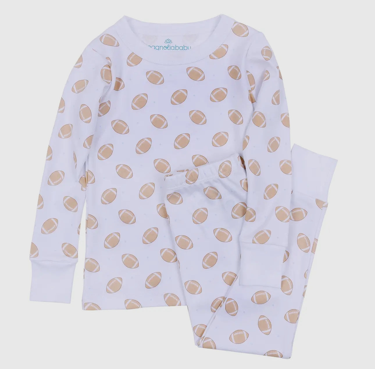 Touchdown Cutie Long Pajamas- light blue