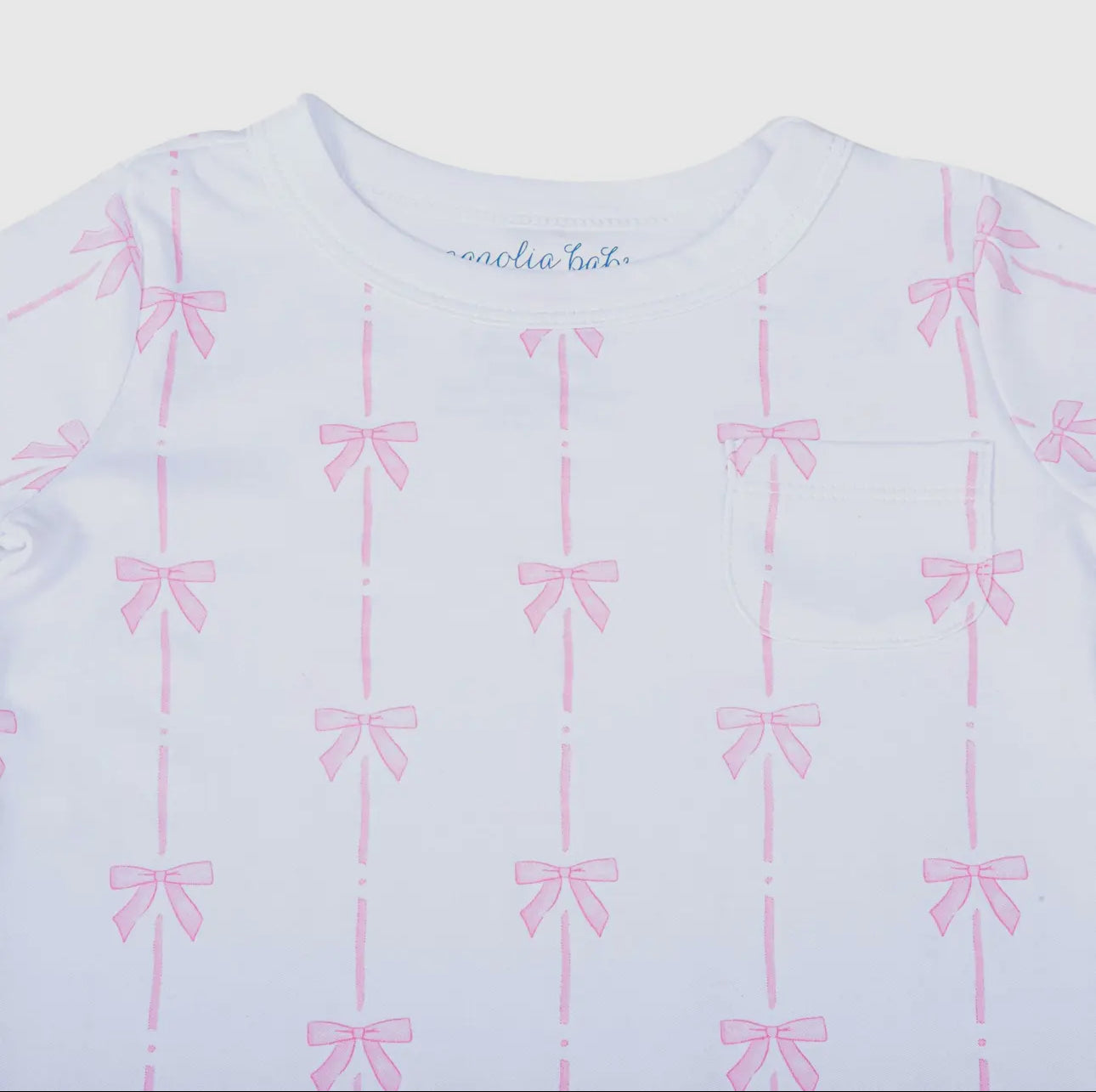 Amelia Classic Bows Long Pajamas