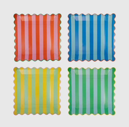 Striped Plate Set