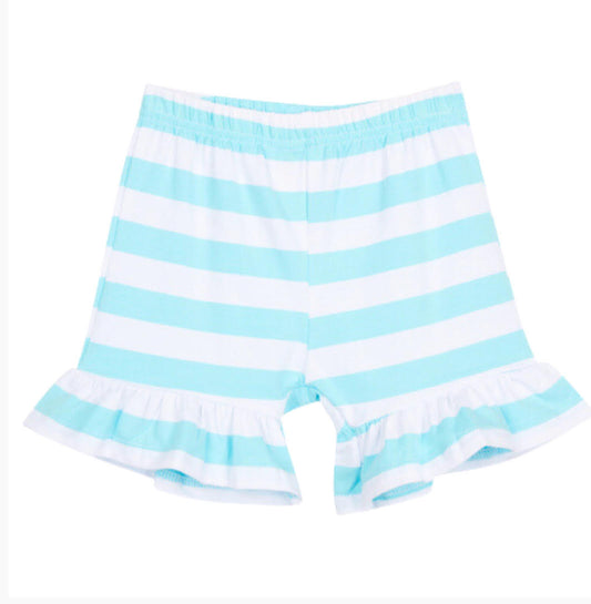 Ruffle Striped Shorts