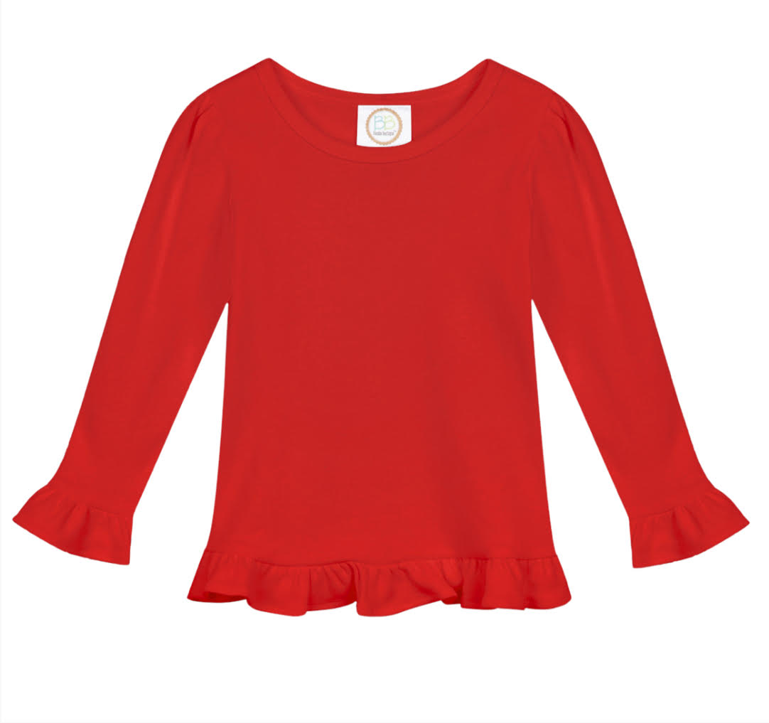 Long Sleeve Ruffle T-Shirt