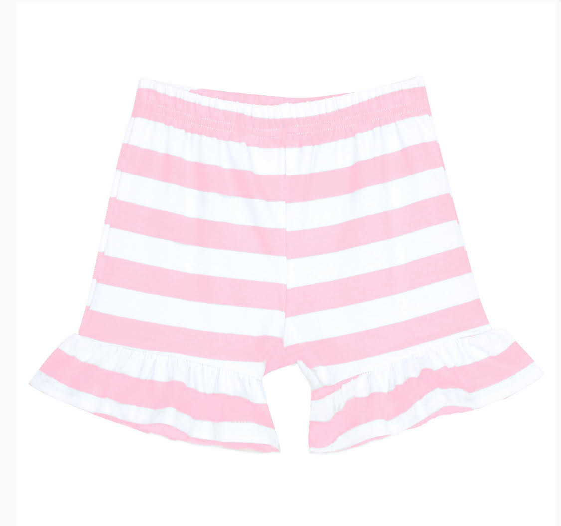 Ruffle Striped Shorts