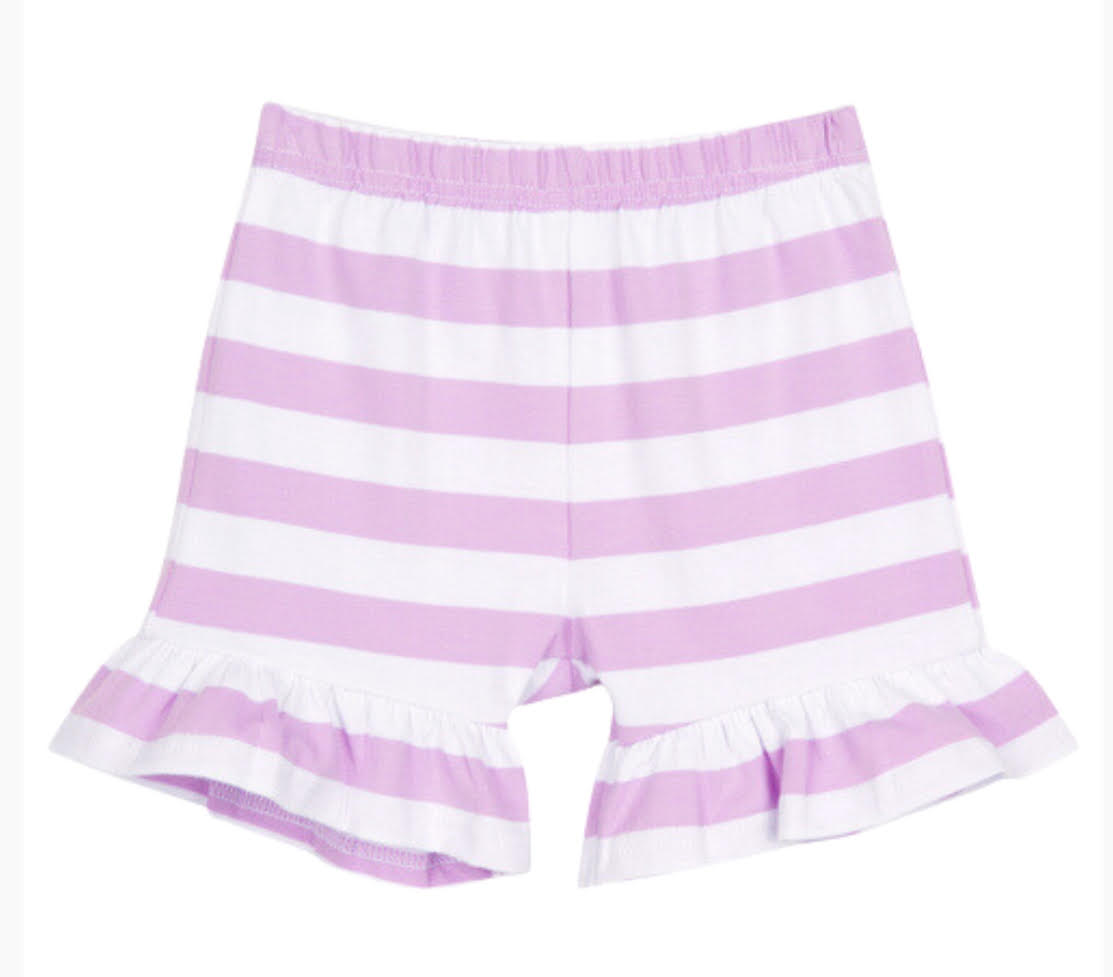 Ruffle Striped Shorts